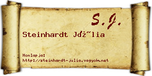 Steinhardt Júlia névjegykártya
